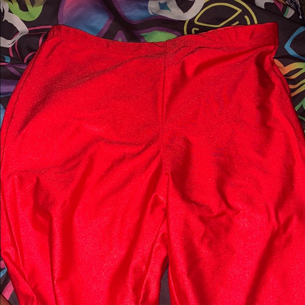 Red Biker Shorts